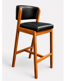 Banqueta Milão - Estofado Preto